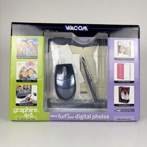 CTE 430GR Wacom Graphire3 4x5 USB Tablet, Pen, Mouse & Software Bundle SEALED